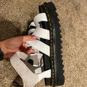 Doc Marten Blaire Platform Sandals (White)- Size 8